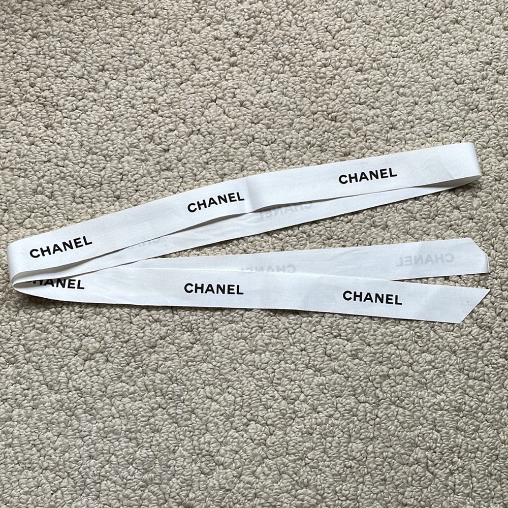 Chanel White Ribbon